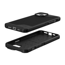 UAG Urban Armor Gear dėklas METROPOLIS LT, suderinamas su „MagSafe“, skirtas IPHONE 15 Plus, kevlaro juodas