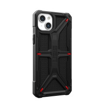 UAG Urban Armor Gear dėklas MONARCH, skirtas IPHONE 15 Plus, kevlaro juodas