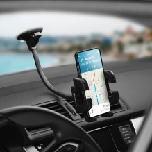 Car phone holder Forcell F-Grip Regular 27 cm windshield / dashboard / air vent black Car phone holder Forcell F-Grip Regular 27 cm windshield / dashboard / air vent black