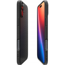 SPIGEN dėklas LIQUID AIR iPhone 16 matinės juodos spalvos SPIGEN dėklas LIQUID AIR iPhone 16 matinės juodos spalvos