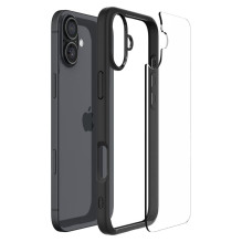SPIGEN ULTRA HYBRID dėklas, skirtas IPHONE 16, matinės juodos spalvos SPIGEN ULTRA HYBRID dėklas, skirtas IPHONE 16, matinės juodos spalvos