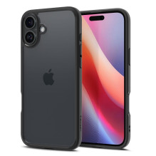 SPIGEN ULTRA HYBRID dėklas, skirtas IPHONE 16, matinės juodos spalvos SPIGEN ULTRA HYBRID dėklas, skirtas IPHONE 16, matinės juodos spalvos
