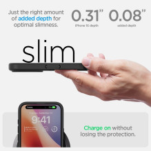 SPIGEN case ULTRA HYBRID for IPHONE 16 matte black SPIGEN case ULTRA HYBRID for IPHONE 16 matte black