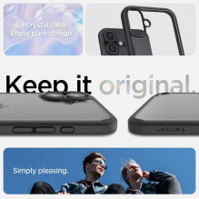 SPIGEN case ULTRA HYBRID for IPHONE 16 matte black SPIGEN case ULTRA HYBRID for IPHONE 16 matte black