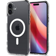 SPIGEN dėklas ULTRA HYBRID MAG suderinamas su MagSafe, skirtas IPHONE 16, baltas SPIGEN dėklas ULTRA HYBRID MAG suderinamas su MagSafe, skirtas IPHONE 16, baltas