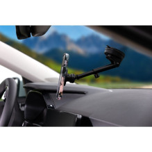Magnetic car phone holder compatible with Magsafe Forcell F-Grip PrecisionX windshield / dashboard / air vent black Magnetic car phone holder compatible with Magsafe Forcell F-Grip PrecisionX windshield / dashboard / air vent black