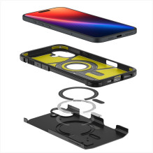 SPIGEN dėklas TOUGH ARMOR MAG, suderinamas su MagSafe, skirtas IPHONE 16, juodas SPIGEN dėklas TOUGH ARMOR MAG, suderinamas su MagSafe, skirtas IPHONE 16, juodas