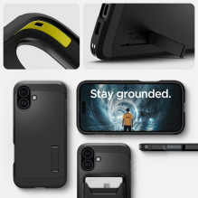 SPIGEN dėklas TOUGH ARMOR MAG, suderinamas su MagSafe, skirtas IPHONE 16, juodas SPIGEN dėklas TOUGH ARMOR MAG, suderinamas su MagSafe, skirtas IPHONE 16, juodas