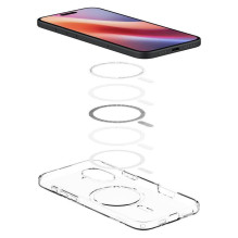 SPIGEN dėklas LIQUID CRYSTAL MAG, suderinamas su MagSafe do IPHONE 16, skaidrus SPIGEN dėklas LIQUID CRYSTAL MAG, suderinamas su MagSafe do IPHONE 16, skaidrus