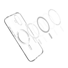 SPIGEN dėklas LIQUID CRYSTAL MAG, suderinamas su MagSafe do IPHONE 16, skaidrus SPIGEN dėklas LIQUID CRYSTAL MAG, suderinamas su MagSafe do IPHONE 16, skaidrus