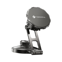 Magnetic car phone holder Forcell F-Grip IronSecure windshield / dashboard black