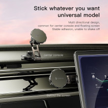 Magnetinis automobilio telefono laikiklis Forcell F-Grip IronSecure priekinis stiklas / prietaisų skydelis, juodas Magnetinis automobilio telefono laikiklis Forcell F-Grip IronSecure priekinis stiklas / prietaisų skydelis, juodas