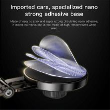 Magnetic car phone holder Forcell F-Grip IronSecure windshield / dashboard black