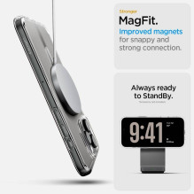 SPIGEN case ULTRA HYBRID "T" MAG compatible with MagSafe for IPHONE 16 Pro white SPIGEN case ULTRA HYBRID "T" MAG compatible with MagSafe for IPHONE 16 Pro white