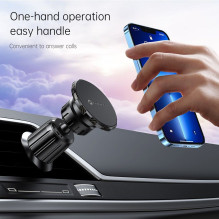 Magnetic car phone holder Forcell F-Grip MagFlex windshield / dashboard / air vent black