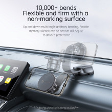 Magnetic car phone holder Forcell F-Grip MagFlex windshield / dashboard / air vent black