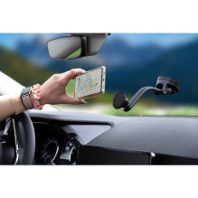Magnetic car phone holder Forcell F-Grip MagFlex windshield / dashboard / air vent black