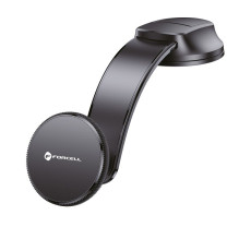 Magnetic car phone holder compatible with Magsafe Forcell F-Grip MagFlex windshield / dashboard black