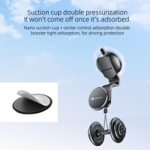 Magnetic car phone holder compatible with Magsafe Forcell F-Grip MagFlex windshield / dashboard black