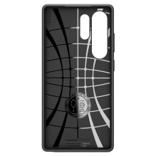 SPIGEN dėklas LIQUID AIR, skirtas SAMSUNG S25, itin matinės juodos spalvos