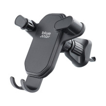 Gravity car phone holder Blue Star Triangular air vent black