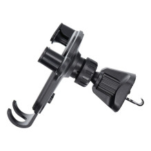 Gravity car phone holder Blue Star Triangular air vent black