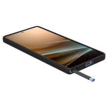 SPIGEN dėklas LIQUID AIR, skirtas SAMSUNG S25, itin matinės juodos spalvos