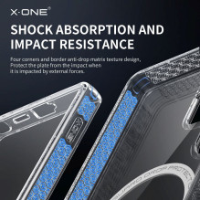 „X-ONE Dropguard Magnetic Case Pro“ dėklas (suderinamas su „MagSafe“), skirtas „Samsung Galaxy S25 Plus“