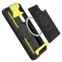 SPIGEN dėklas RUGGED ARMOR MAG, suderinamas su MagSafe, skirtas SAMSUNG S25, matinės juodos spalvos SPIGEN dėklas RUGGED ARMOR MAG, suderinamas su MagSafe, skirtas SAMSUNG S25, matinės juodos spalvos