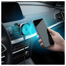 Wireless car phone holder compatible with Magsafe Forcell F-Grip Air Mag F-07 Qi2 15W air vent silver Wireless car phone holder compatible with Magsafe Forcell F-Grip Air Mag F-07 Qi2 15W air vent silver