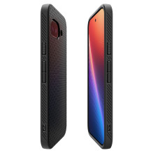 SPIGEN dėklas LIQUID AIR, skirtas GOOGLE PIXEL 9A, matinės juodos spalvos