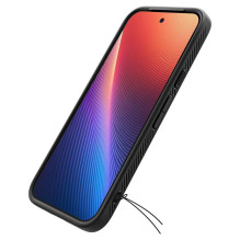 SPIGEN dėklas LIQUID AIR, skirtas GOOGLE PIXEL 9A, matinės juodos spalvos