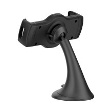 BLUE STAR platus automobilinis laikiklis planšetiniam kompiuteriui 4-13 colių, tvirtinamas prie priekinio stiklo, juodas