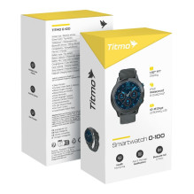 Išmanusis laikrodis TITMO O-100 (TFT, „Bluetooth“ skambučiai) juodas