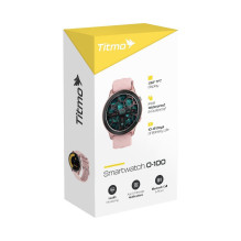 Smartwatch TITMO O-100 (TFT, bluetooth call) pink