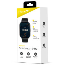 Išmanusis laikrodis TITMO E-100 (TFT, „Bluetooth“ skambučiai) juodas