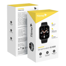 Smartwatch TITMO E-100 (TFT, bluetooth call) black