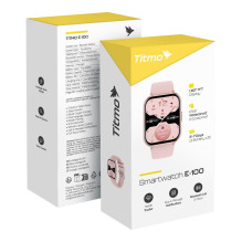 Išmanusis laikrodis TITMO E-100 (TFT, „Bluetooth“ skambučiai) rožinis Išmanusis laikrodis TITMO E-100 (TFT, „Bluetooth“ skambučiai) rožinis