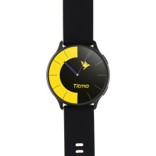 Išmanusis laikrodis TITMO O-200 (GPS, AMOLED, „Bluetooth“ skambučiai, silikoninis dirželis) juodas