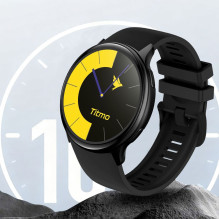 Išmanusis laikrodis TITMO O-200 (GPS, AMOLED, „Bluetooth“ skambučiai, silikoninis dirželis) juodas