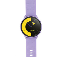 Išmanusis laikrodis TITMO O-200 (GPS, AMOLED, „Bluetooth“ skambučiai, silikoninis dirželis) levandų spalvos
