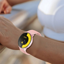 Smartwatch TITMO O-200 (GPS, AMOLED, bluetooth call, silicone strap) pink