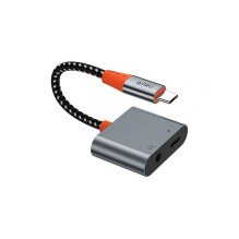 WiWU - Audio adapter LT10 Typ C to Typ C + 3.5mm