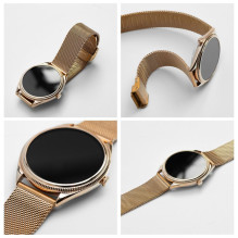 Smartwatch TITMO O-170 (AMOLED, bluetooth call, stainless steal gold mesh strap) gold