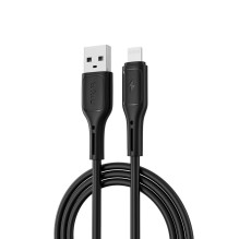 „WiWU“ – „Starlink“ serijos duomenų kabelis „Wi-C001“, USB A–Lightning 2,4A, juodas