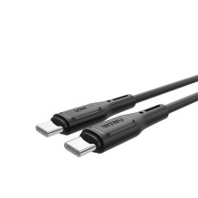 „WiWU“ – „Starlink“ serijos duomenų kabelis „Wi-C043E“ USB C į USB C, 30 W, juodas „WiWU“ – „Starlink“ serijos duomenų kabelis „Wi-C043E“ USB C į USB C, 30 W, juodas