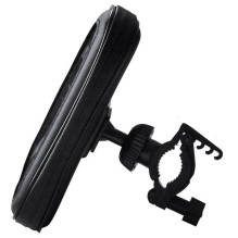 ART leather bike holder for handlebar for mobile phone / GPS / MP4 AX-16 black
