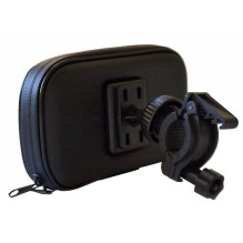 ART leather bike holder for handlebar for mobile phone / GPS / MP4 AX-16 black