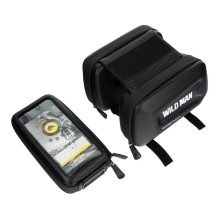 WILDMAN traveling bag for bike frame with zipper E6S 1,2L ( 4 "- 7" ) black