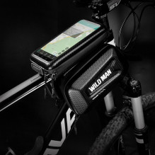 WILDMAN traveling bag for bike frame with zipper E6S 1,2L ( 4 "- 7" ) black